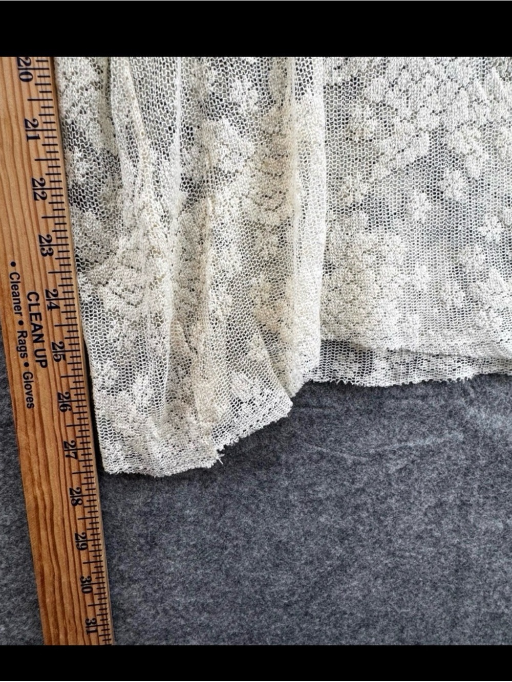 Lace Tiered Wide-Leg Pants - Cream - Picture 8 of 9